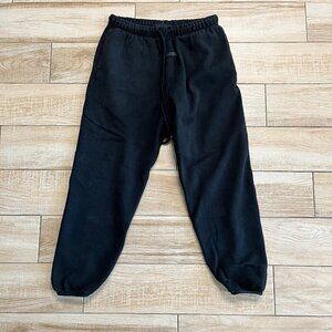 Unisex Essentials Fear of God Black Sweatpants - S